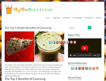 Tablet Screenshot of mymixnutrition.com